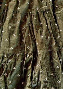 Olive Green Long  Skirt (boho)