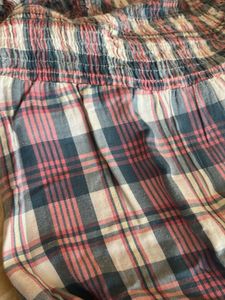 Plaid Off-Shoulder Dress