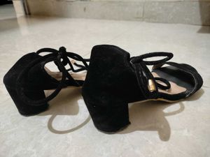 Black Wrapped Heels
