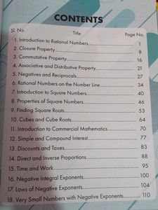 Class 8 ICSE Math Vol 1