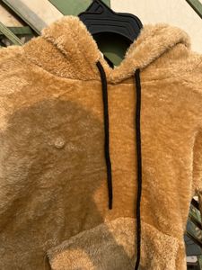 Girls fur hoodie used few times