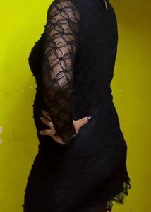 Black Mini Mesh Bodycon Dresses