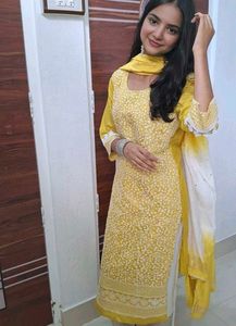 Lime green kurta set🌻