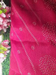 saree with stitched blouse