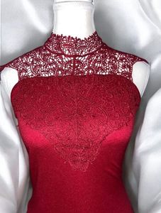 Burgundy Bodycon Dress