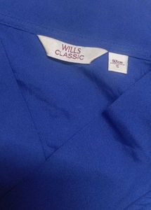 Bow Blue Shirt/Blouse