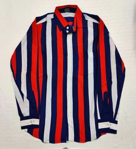 Striped Button-Down Shirt