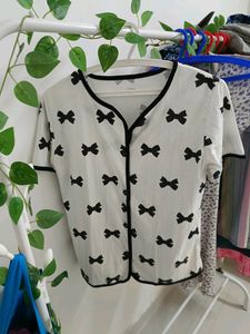 Cute Korean Bow Pinteresty Pj Night Top