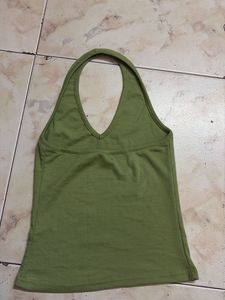 Green Halter Top