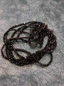 Black Beaded Necklace