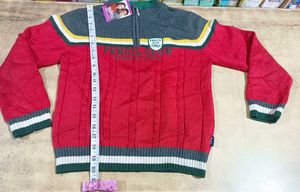 Retro Colorblock Knit Pullover