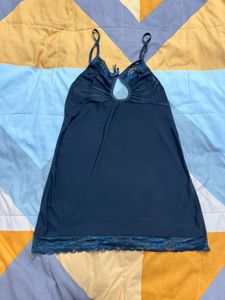 Satin Black Sexy Nightdress