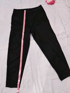 BARE Black Cropped Casual Denim(Waist-28)
