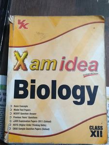 Xam Idea For Biology Class 12th