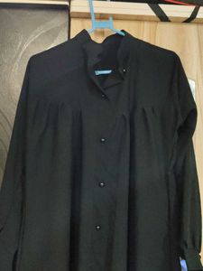 Black Button-Down Abaya