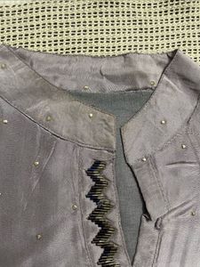 Grey Embellished Suit