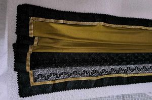 Elegant Black &amp; Golden Saree