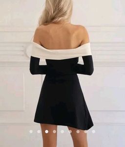Chic Black Off-Shoulder Dress