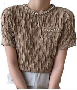 Korean Pleated Crop Top