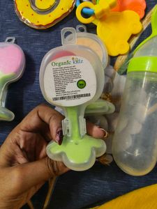 Baby teethera and bottle