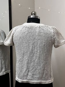 Marks &amp; Spencer White Tie Up Top