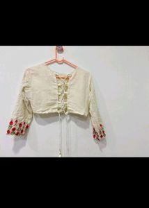 White Lhenga Choli