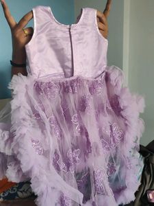 Cute Lavender Tulle Party Dress