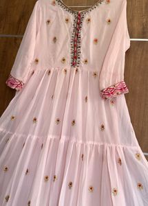 Tiered Embroidered Dress