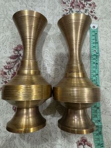 Brass Flower Vases (Set of 2)