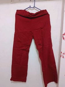 Red Casual Pants