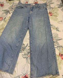 Wide Leg Denim Jeans