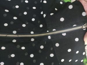 Stylish Soft Neted Polka Dotted Top