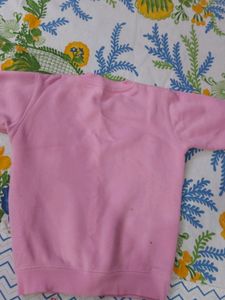 Girls Woollen Sweatshirt(4-6year Old)