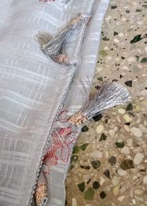 Elegant Embroidered Saree