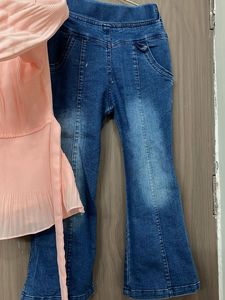 new Cute Girls&#39; Top &amp; Jeans Set 5-7 yr o