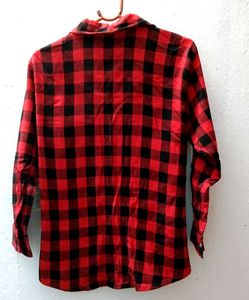 Red &amp; Black Plaid Shirt