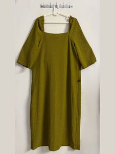 Sassafras Curve Olive Glitter Bodycon Dress