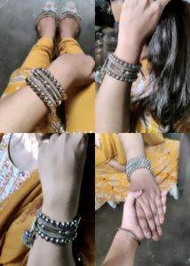 Oxyedise Bracelet Bangle With Jhumka