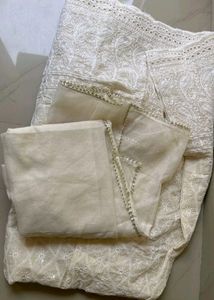 White Anarkali