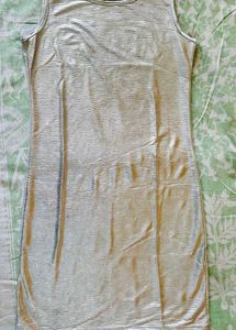 Silver Bodycon Mini Dress