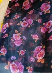 Floral Print Saree
