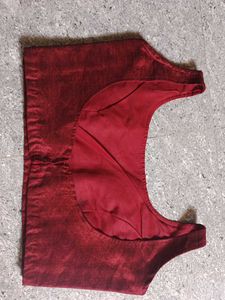 Silk Maroon Blouse