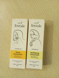 Combo Offer: Foxtale 2 Sunscreen Duo,Dry &amp;oilyskin