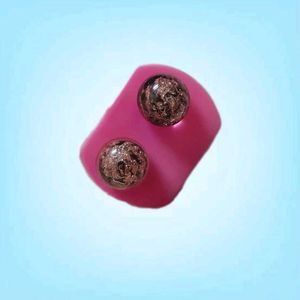 Resin Ear Studs (Black)