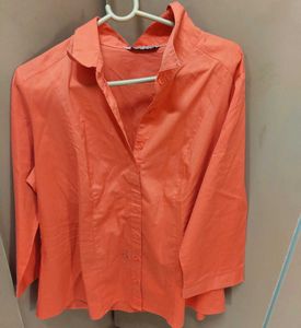 M&S workwear fullsleeve Coral shirt