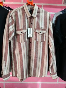 Striped Long Sleeve Button-Down Shirt