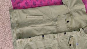 Stylish Green Denim Jacket