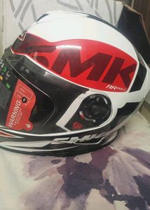 SMK Helmet - Red &amp; White - Safety First!