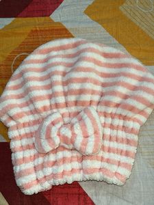 Cute Striped Towel cap