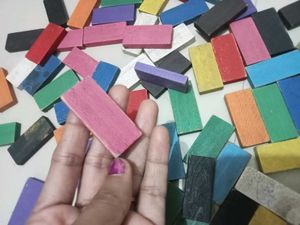 Domino Set - Multi Color wooden blocks